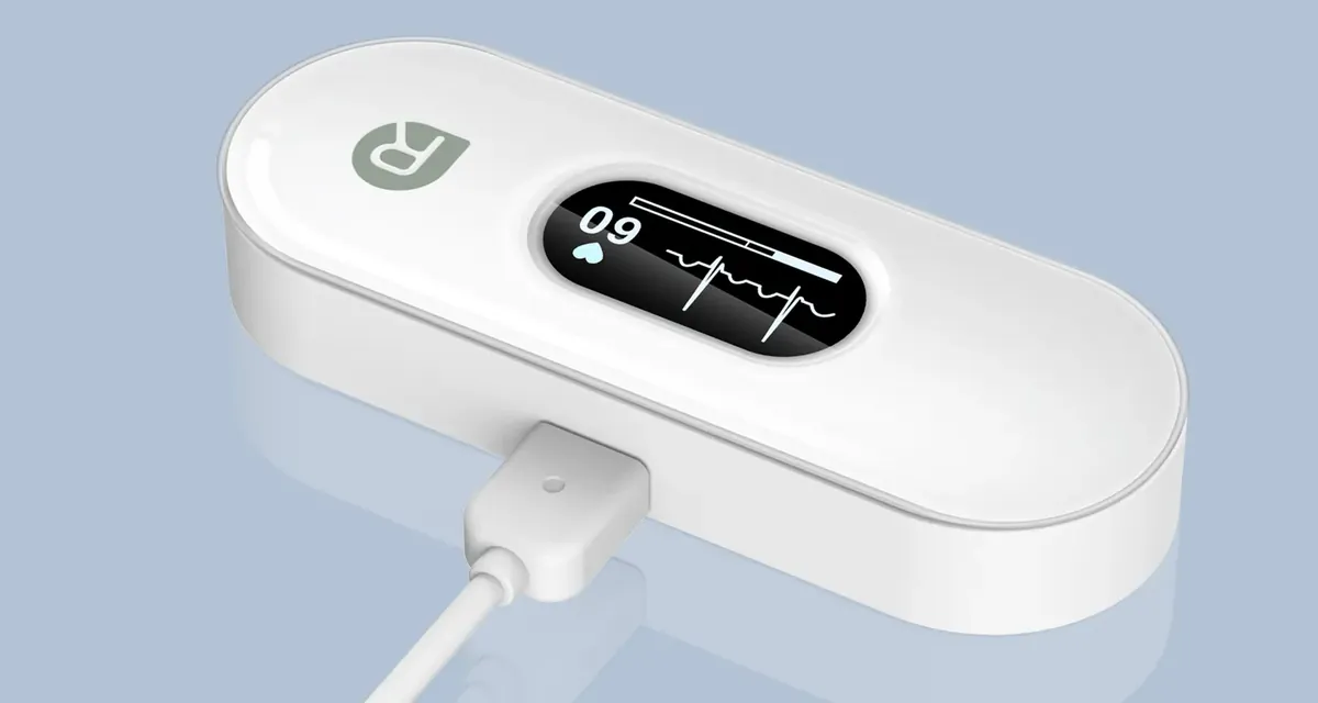 VitalWeave ECG device charging