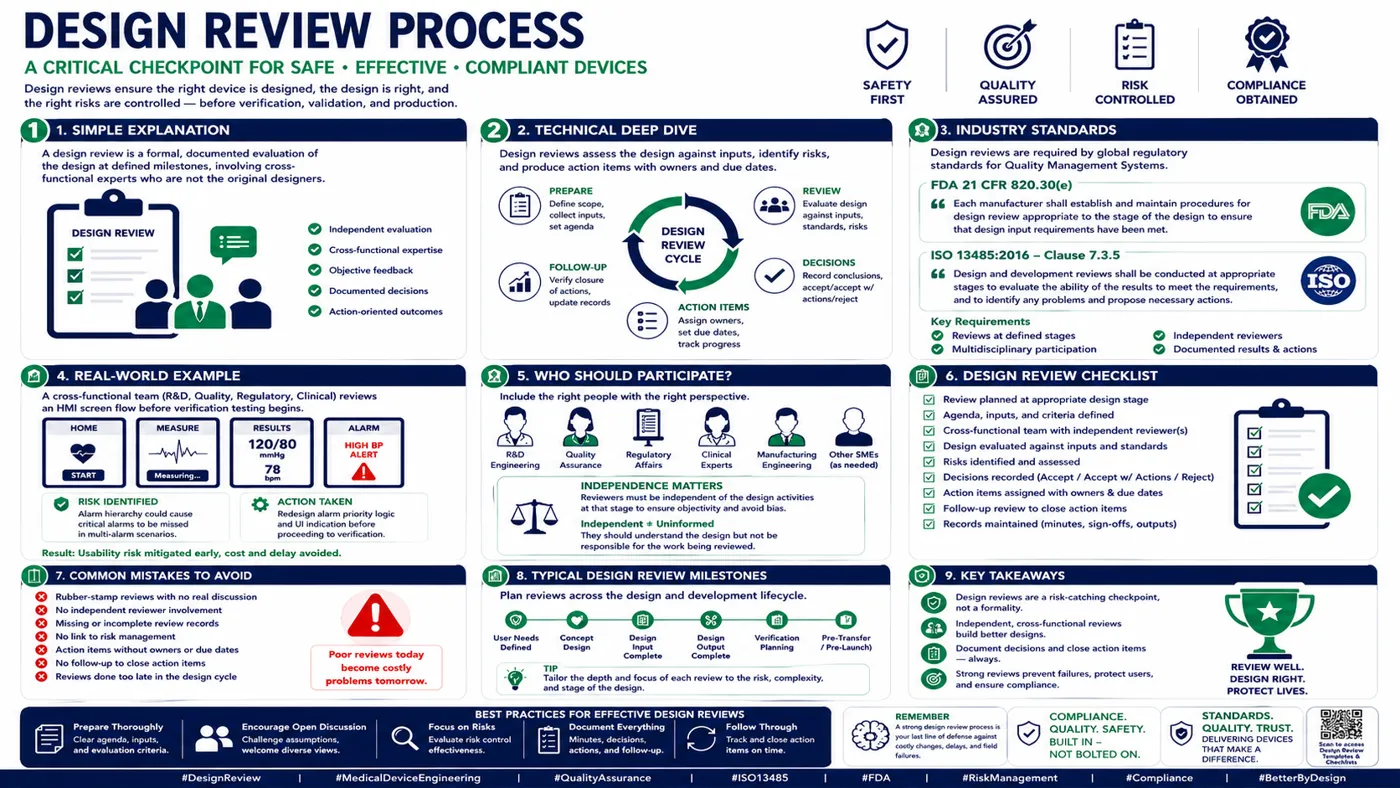 Design reviews in medical device development: where better healthcare begins